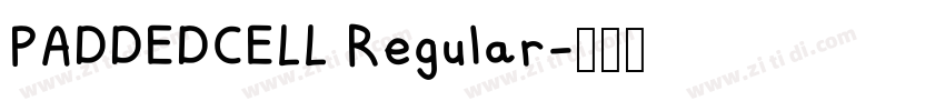 PADDEDCELL Regular字体转换